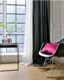 Pair Of Charcoal Grey Velvet Curtains, Bedroom Living Room Custom Curtains - thumbnail 2