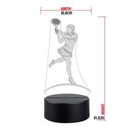 Personalised Tennis Led Night Light Sports Lamp, Birthday Gift - thumbnail 2