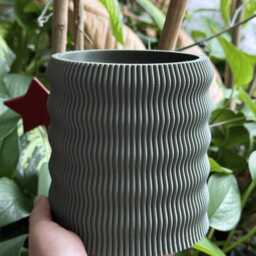 3D Printed Wavy Vase/Cup - thumbnail 3