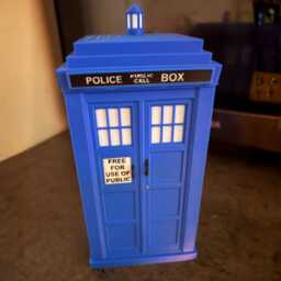 Police Box Plant Pot With Lid - Geeky Planter Sci-Fi Inspired Herb Or Succulent Nerdy Home Decor - thumbnail 3