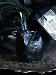 Black Phillip Goat Candle, Satanic Gift, Occult Witchy Pillar The Vvitch, Halloween Candle - thumbnail 1