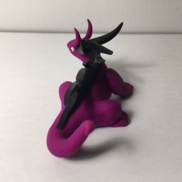 Magenta & Black Spike Dragon - thumbnail 2