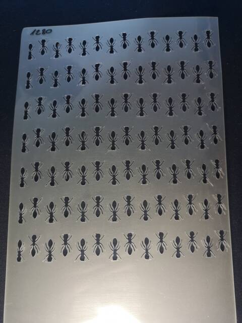 Ant Pattern Stencil, Flexible, Reusable, 125Micron, Wall Decor, Home Decor, Furniture Painting, Card Making, Craft Stencil From Bitofeverythingbyb
