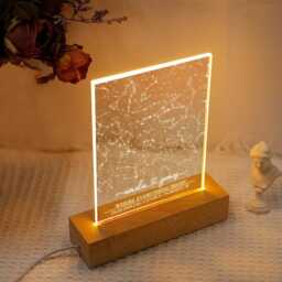 star Map Night Light, Personalized Special Day Constellation Map, Custom Anniversary Gift, Birthday The Day You Were Born - thumbnail 3