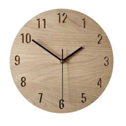 Oak Wooden Wall Clock 11 - thumbnail 2