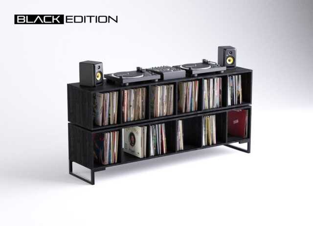 Vinyl Record Cabinet For Dj's Or Collectors - Storage Player Stand Technics Mixing Desk Dj Booth - image 1