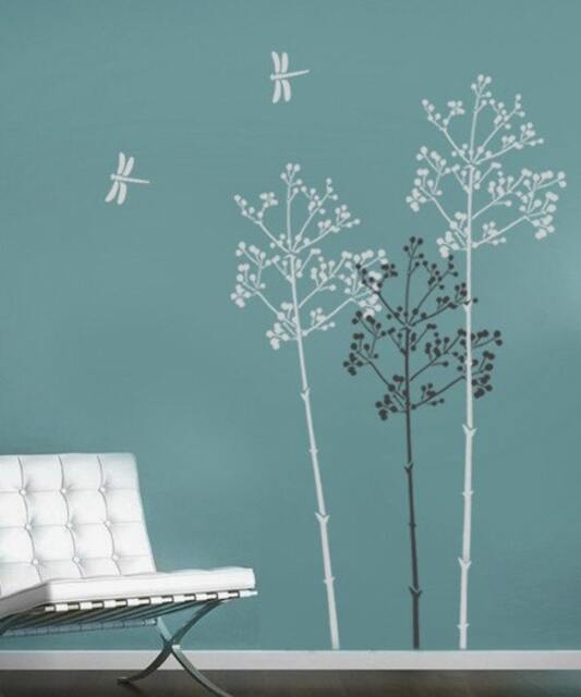 Large Stencil Going To Seed - Easy Reusable Wall Stencils Better Than Decals - image 1