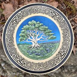 Hawthorn - Kevin Dyer Cast Paper Celtic Zodiac Irish Countryside May Tree Hand Painted Wall Decor Hanging Dimensional 3D Aesthetic Unique - thumbnail 3