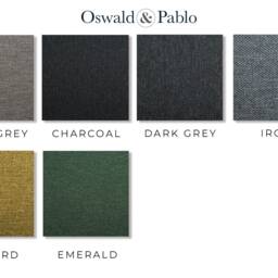Charcoal Grey Herringbone Wool Chesterfield High Back Wing Chair, British Handmade - thumbnail 4