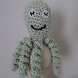 Crochet Octopus/Premature Baby Toy - thumbnail 4