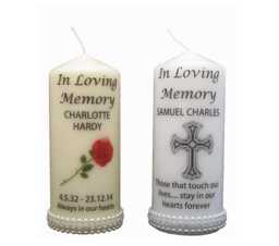 Personalised Memorial Candle
