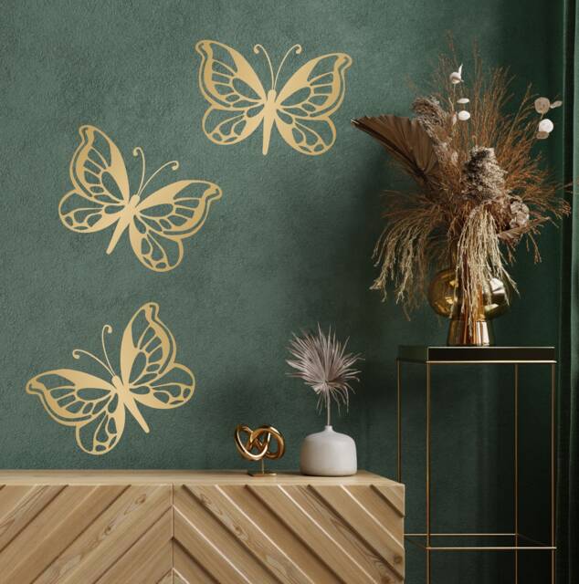 Pretty Decorative Butterfly Wall Stickers Decals Adhesive Vinyl Decor Bedroom Kids Butterflies - image 1