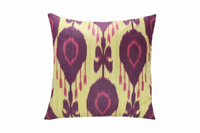 Hand Dyed Ikat Pillow Cover - image 1