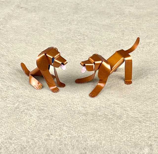 Vizsla Puppy Handmade Copper Sculpture, Miniature Dog Figurine - image 1