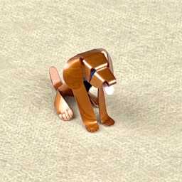 Vizsla Puppy Handmade Copper Sculpture, Miniature Dog Figurine - thumbnail 3