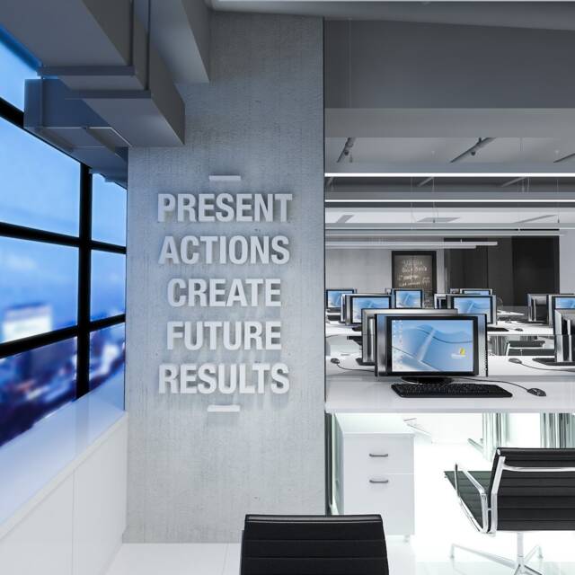 Create Results, Office Wall Art, 3D, Decor, Office, Quote, Quotes, Inspirational Quotes - Skupacr - image 1