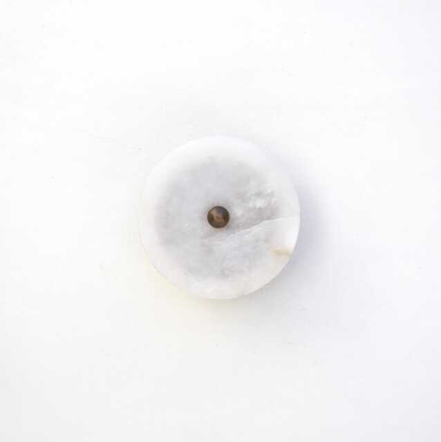 Brass Wall Sconce Light - Light- With Alabaster Shade, Ul Listed. No.0025 - image 1
