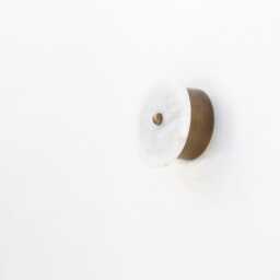 Brass Wall Sconce Light - Light- With Alabaster Shade, Ul Listed. No.0025 - thumbnail 2