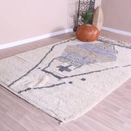 Vintage Boujaad Rug, Authentic Moroccan Rug 6x10 Ft - thumbnail 3