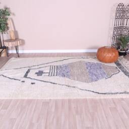 Vintage Boujaad Rug, Authentic Moroccan Rug 6x10 Ft - thumbnail 2