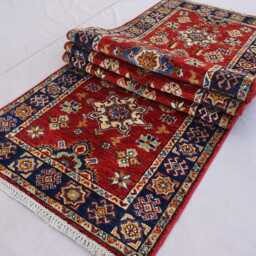 10 Ft Runner Rug Afghan Hand Knotted Veg Dye Wool Rug, Geometric Bidjar Rug, Oriental Tribal Hallway Runner, Kitchen - thumbnail 3