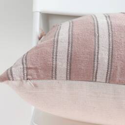 "Handwoven Hmong Hemp Pillow Cover Boho Farmhouse Decor - 20"" X 20" - thumbnail 3