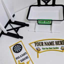 Custom Named Pub Style Garden Bird Feeder - Fly Inn Garden Decor . Seed Or Fat Ball Table - thumbnail 2