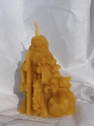 Victorian Santa Beeswax Candle - thumbnail 1