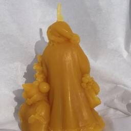 Victorian Santa Beeswax Candle - thumbnail 2