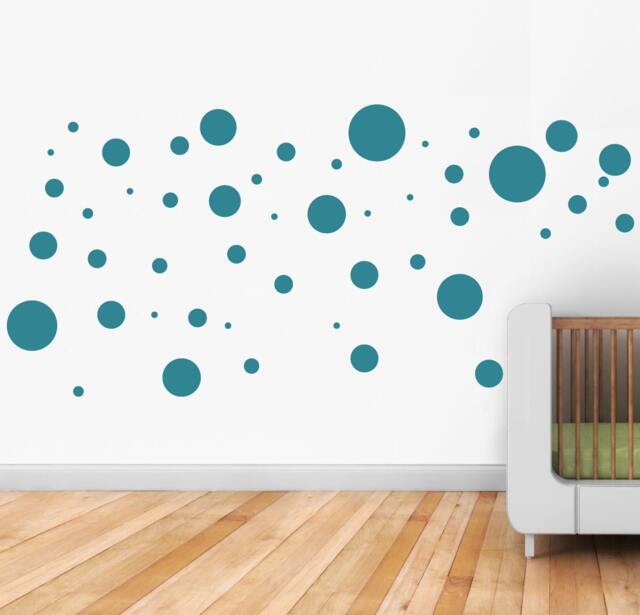 51 Polka Dots Vinyl Wall Stickers For A Variety Of Rooms Including Childrens Bedroom - image 1