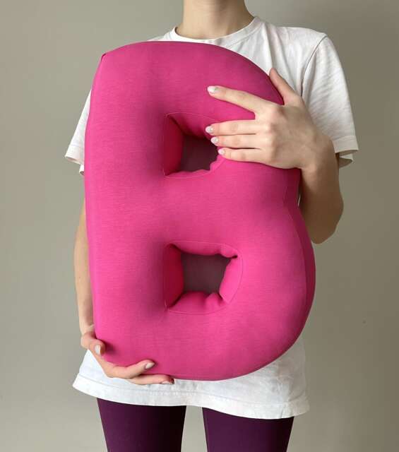 Personalized Letter Pillow Room Decor Soft Fabric Letters Initial - image 1