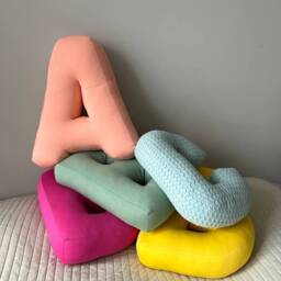 Personalized Letter Pillow Room Decor Soft Fabric Letters Initial - thumbnail 2