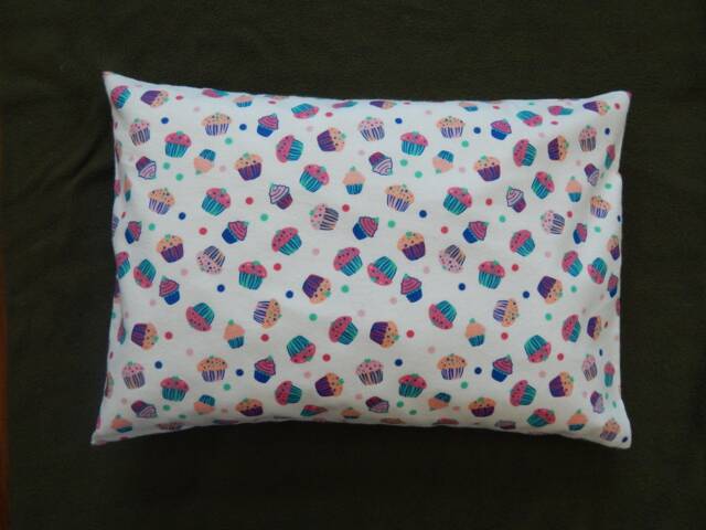 Cup Cakes Colorful Pillowcase/Flannel Pillowcase/Girls /Toddler /Kids