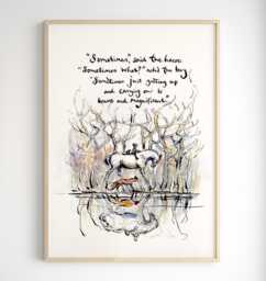 Charlie Mackesy Print The Boy, Mole, Fox & Horse - Perfect For Kids Gift, Newborn Baby, Mental Health, Kids Christmas Gift - thumbnail 1