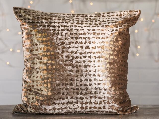 Velvet With Bronze Flecks Pillow - image 1