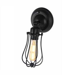 Industrial Lighting Cage Sconce Wall Light Hallway Wall Bathroom Light Fixture Corridor Bedroom - thumbnail 4