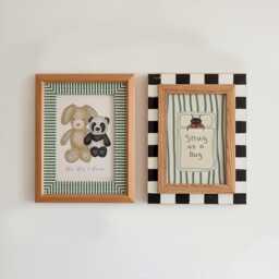 Snug As A Bug - Sage Green Room Toddler Poster Playroom Print Modern Toddler Decor - thumbnail 2