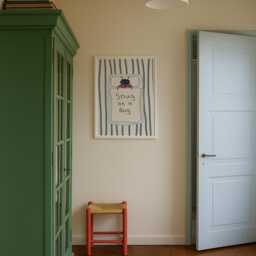 Snug As A Bug - Sage Green Room Toddler Poster Playroom Print Modern Toddler Decor - thumbnail 3