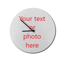 Personalised Glass Photo Clock - Gifts For Nan Christmas Mothers Day & Birthday Gift Ideas Her 20cm 30cm Square Round Shape - thumbnail 2
