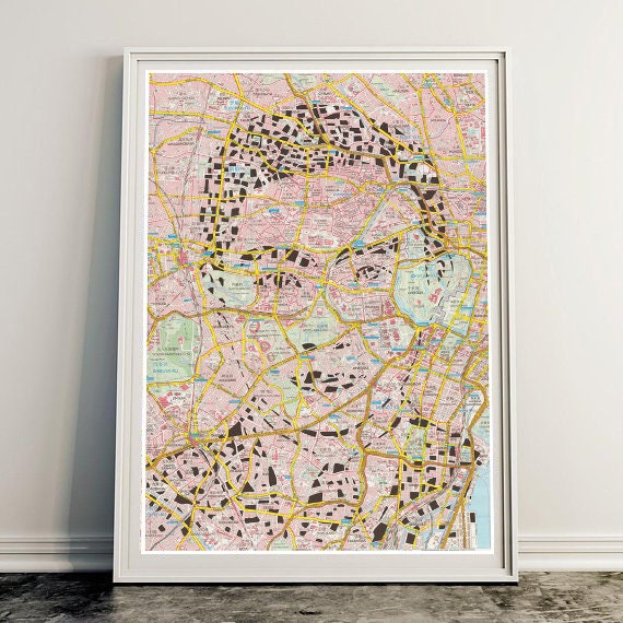 Yukio Mishima Papercut/Tokyo Map Handmade Poster 50x70cm Hand Cut Map Japan Paper Cutting On Paper Limited Edition - image 1