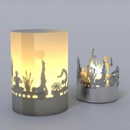 Yoga Gift Tube Shadow Play Candle - Tranquil Motif Silhouette Projection For Mindful Ambiance Perfect Enthusiasts - thumbnail 4