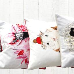 Wild Cat Velvet Cushion Cover, Pillow - thumbnail 4