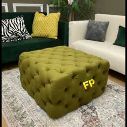 Handmade Chesterfield Footstool Coffee Table Stool Pouffe Bench Window Seat Extra Seating - thumbnail 2