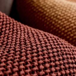 Adult Bean Bag Chair, Knitted Copper Floor Pillow, 100% Handmade, Available in 10 Sizes & 37 Colors, Filled, Ready For Use - thumbnail 3