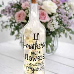 Mum Roses Led Light Up Glass Bottle, Mother's Day Gift, If Mothers Were Flowers Christmas Gift For Mum's Birthday, Flowers - thumbnail 2