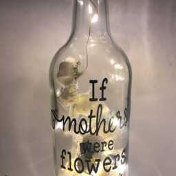 Mum Roses Led Light Up Glass Bottle, Mother's Day Gift, If Mothers Were Flowers Christmas Gift For Mum's Birthday, Flowers - thumbnail 4