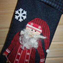 Kris Kringle With Bells Christmas Stocking - thumbnail 3