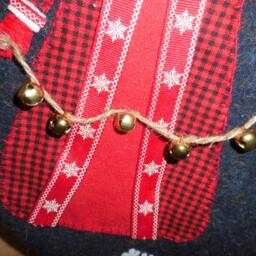 Kris Kringle With Bells Christmas Stocking - thumbnail 4
