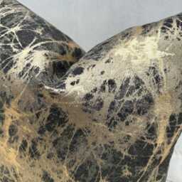 Luxury Black & Gold Marble Scatter Cushions Handcrafted Sofa Bed Set By The Couture Cushion - Style 119 - thumbnail 2