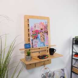 Wall Mounted Standing Desk Floating Home Office Artist Workstation - thumbnail 1